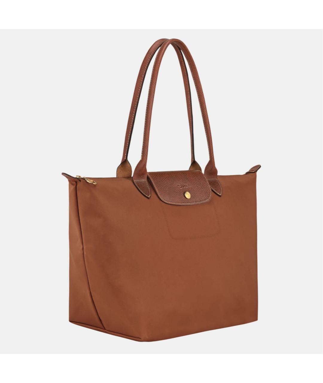 LONGCHAMP Оранжевая кожаная сумка с короткими ручками, фото 2