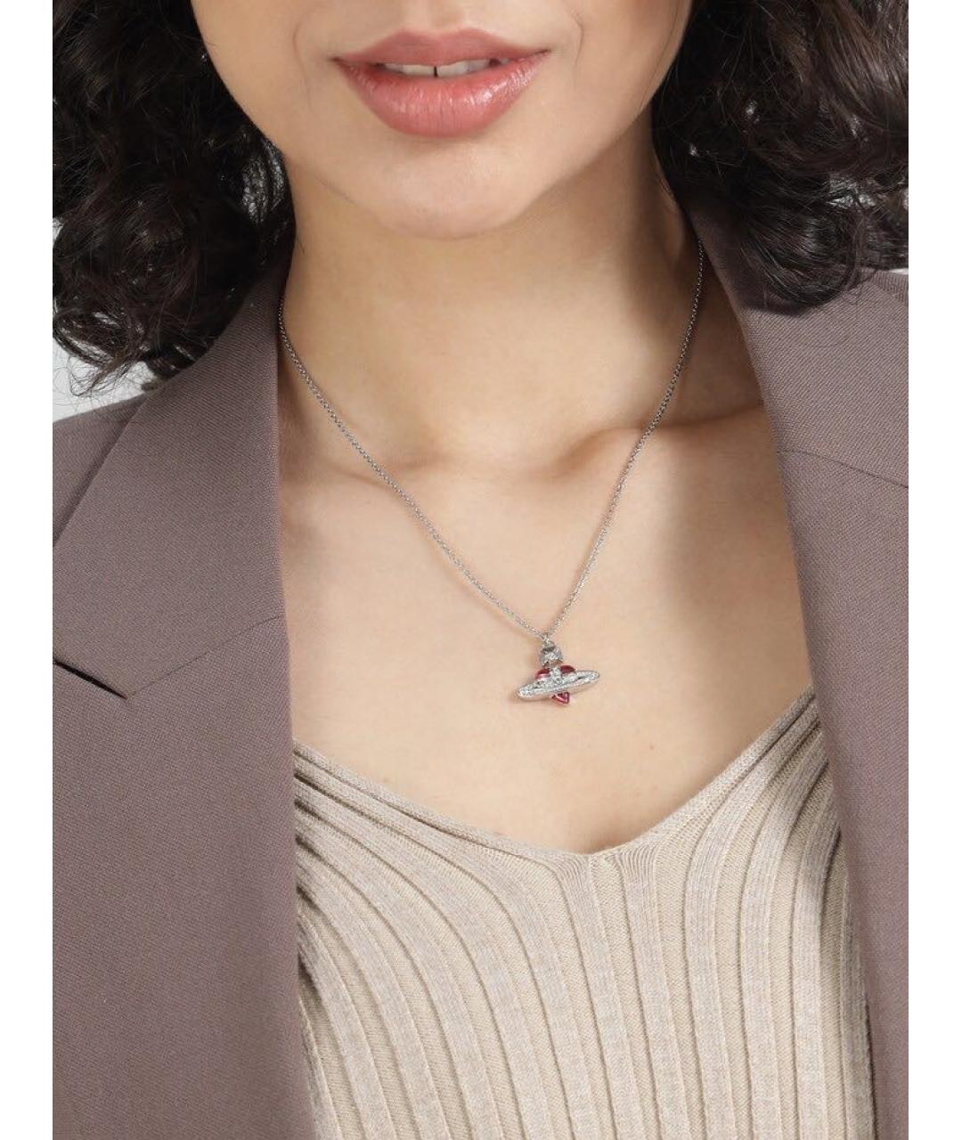 VIVIENNE WESTWOOD Серебряная латунная подвеска, фото 4