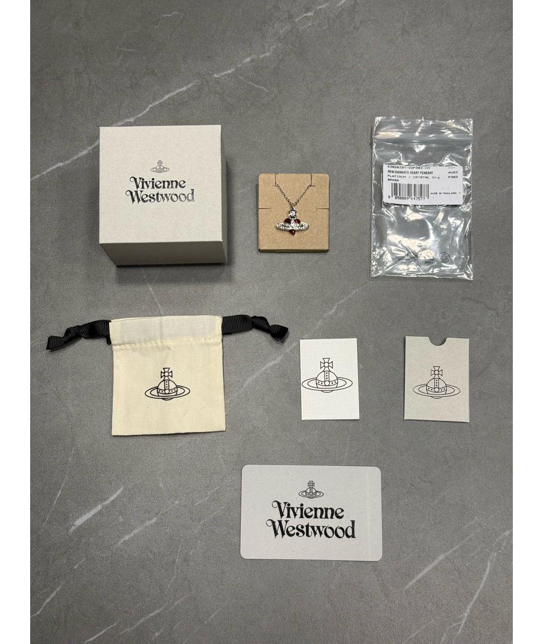 VIVIENNE WESTWOOD Серебряная латунная подвеска, фото 5