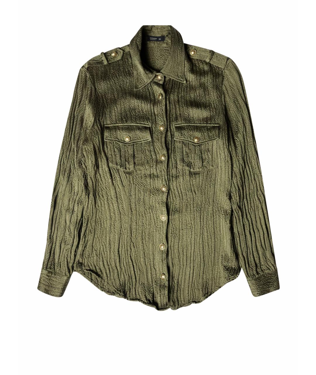 ETRO Хаки шелковая блузы, фото 1