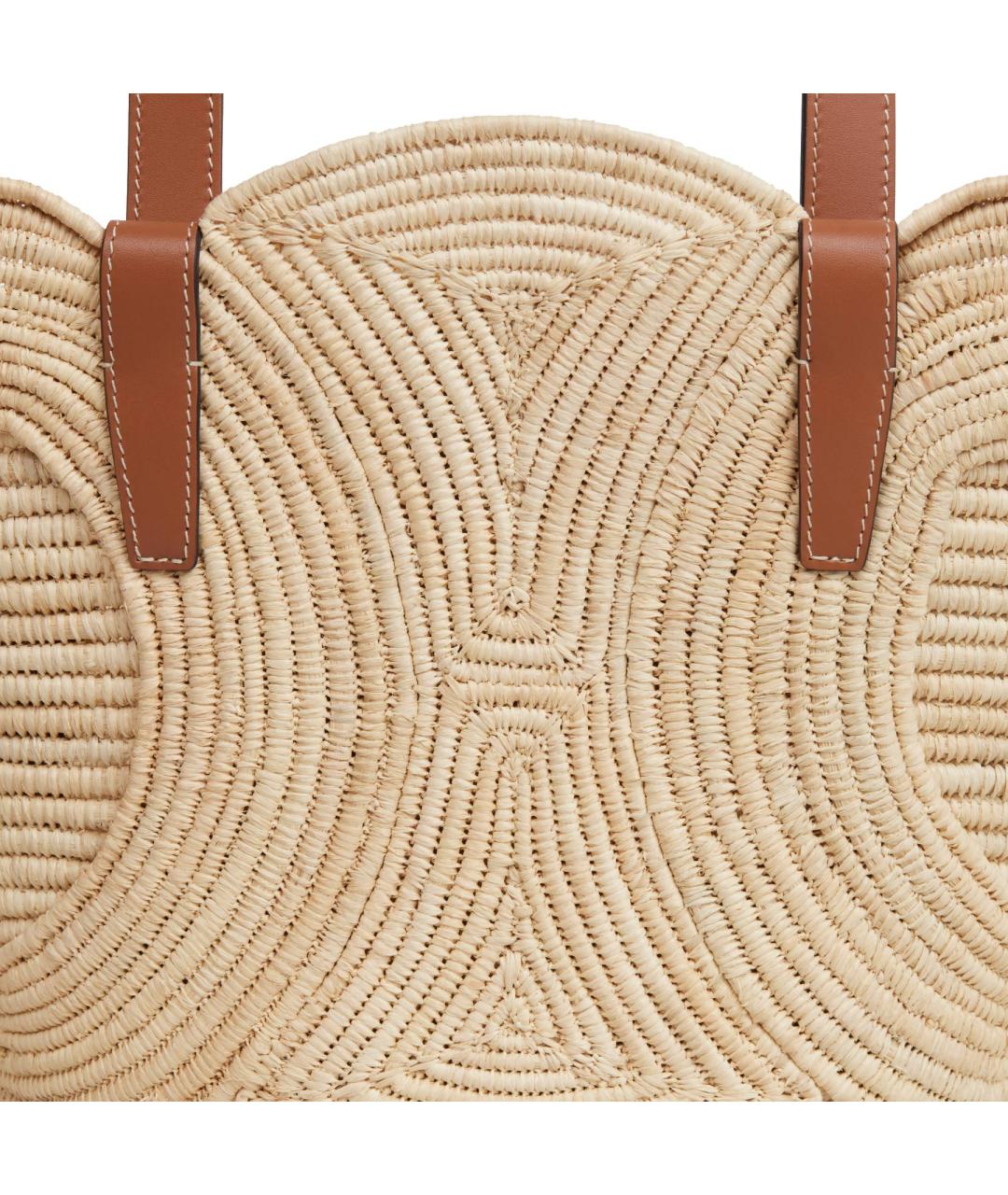 CELINE Бежевая пелетеная сумка через плечо, фото 6