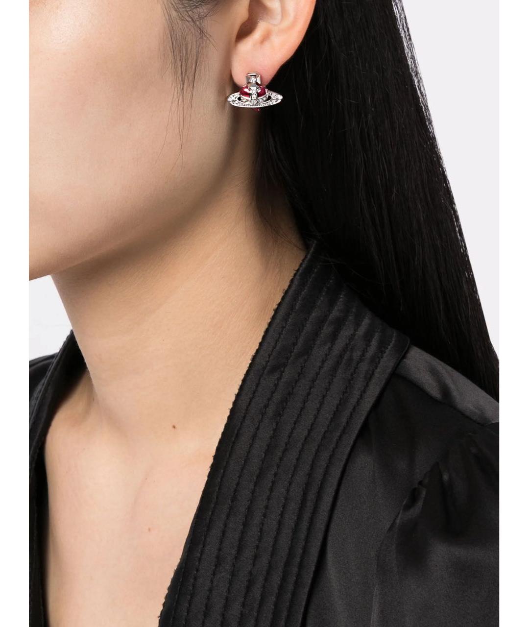 VIVIENNE WESTWOOD Серебряные латунные серьги, фото 4