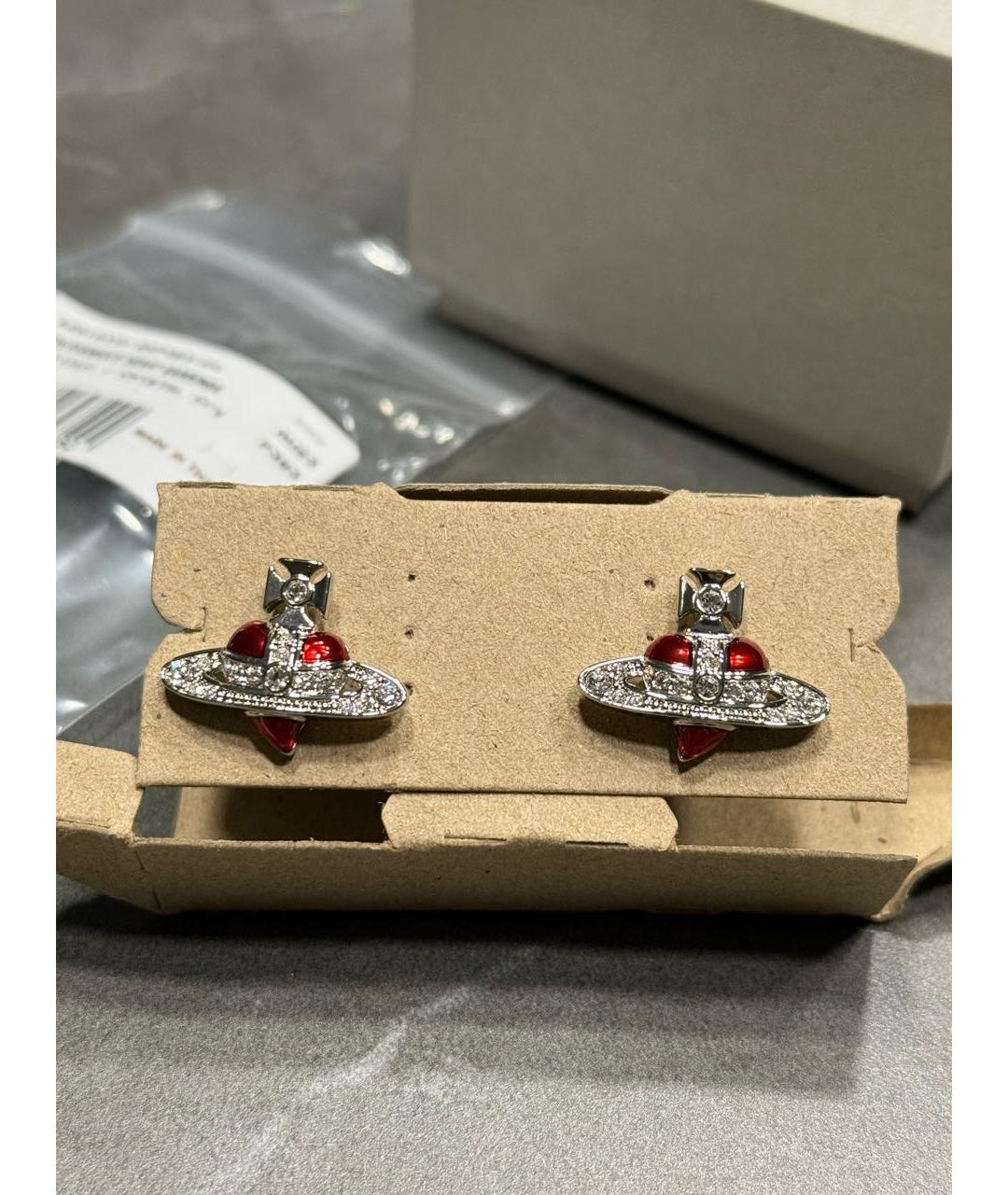 VIVIENNE WESTWOOD Серебряные латунные серьги, фото 6