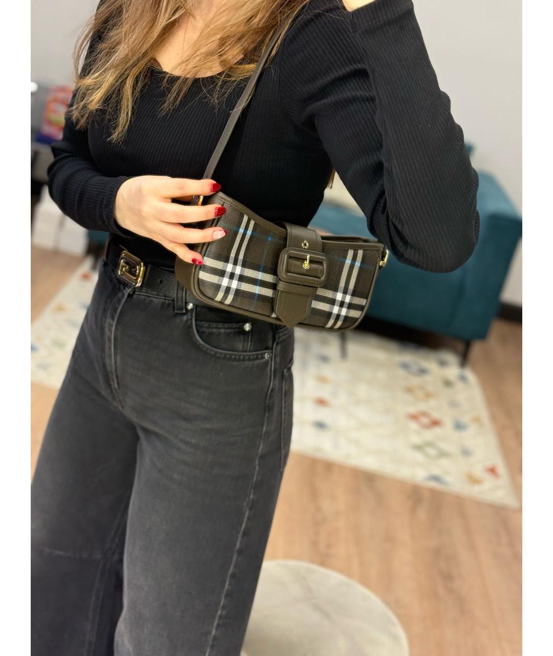 BURBERRY Мульти кожаная сумка через плечо, фото 7