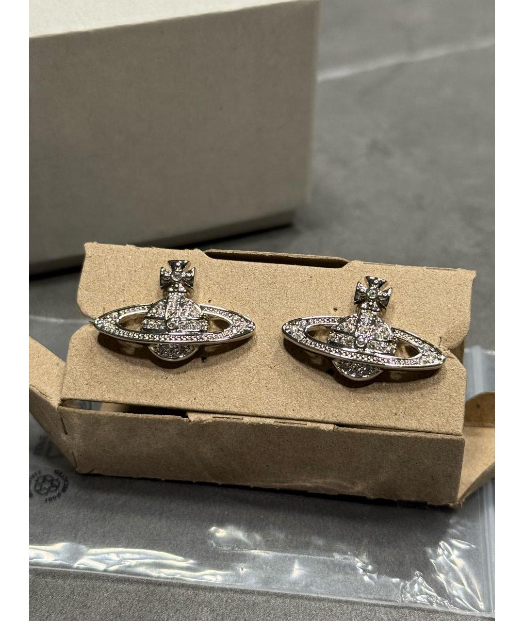 VIVIENNE WESTWOOD Серебряные латунные серьги, фото 6