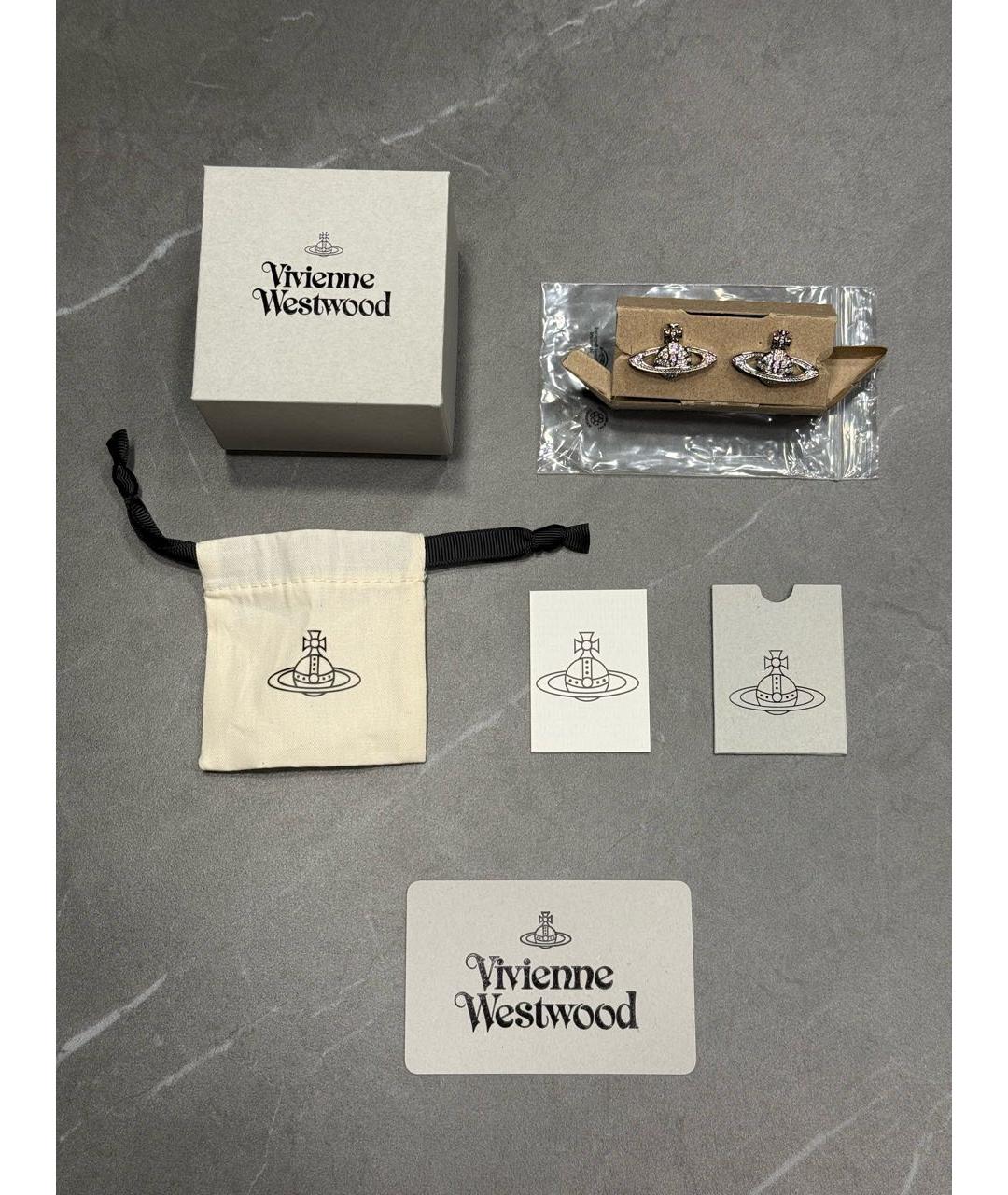 VIVIENNE WESTWOOD Серебряные латунные серьги, фото 5