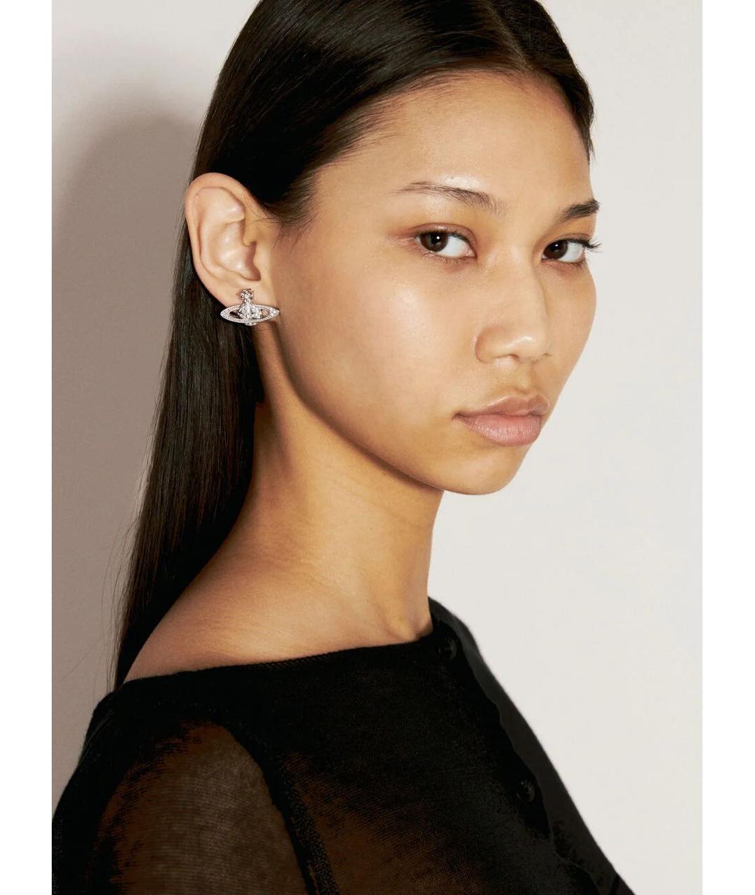 VIVIENNE WESTWOOD Серебряные латунные серьги, фото 4