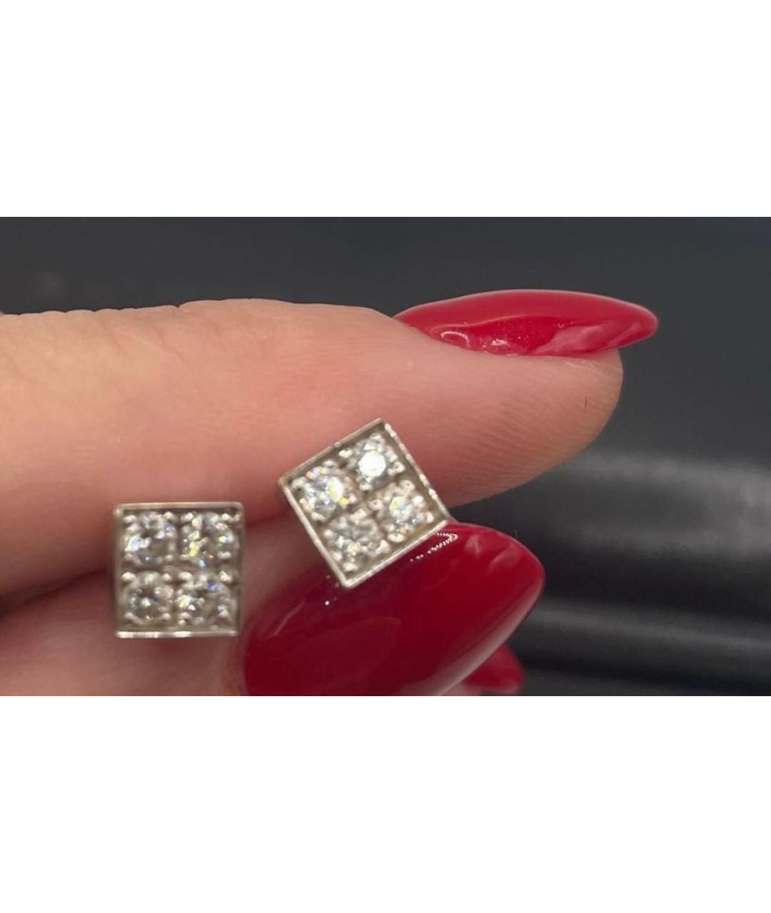 BVLGARI Золотые серьги из белого золота, фото 4