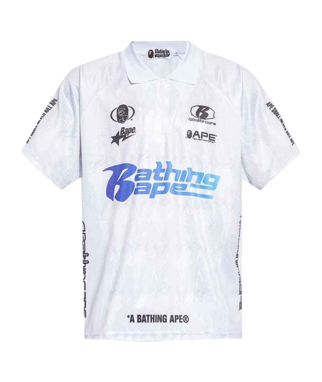 BAPE Белая синтетическая футболка, фото 1