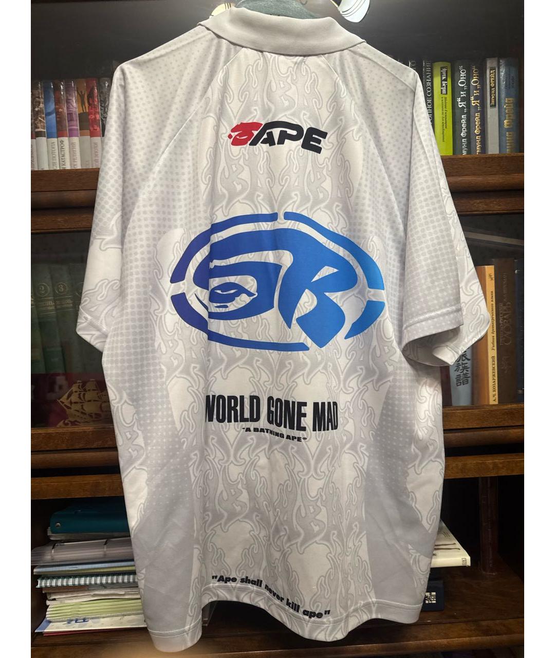 BAPE Белая синтетическая футболка, фото 2