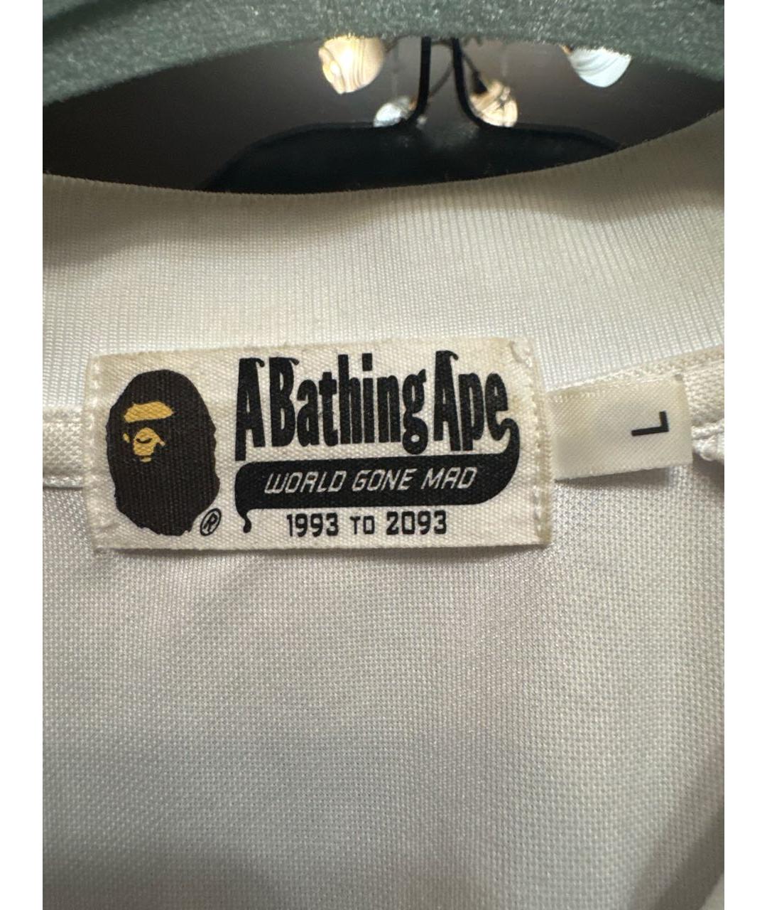 BAPE Белая синтетическая футболка, фото 3