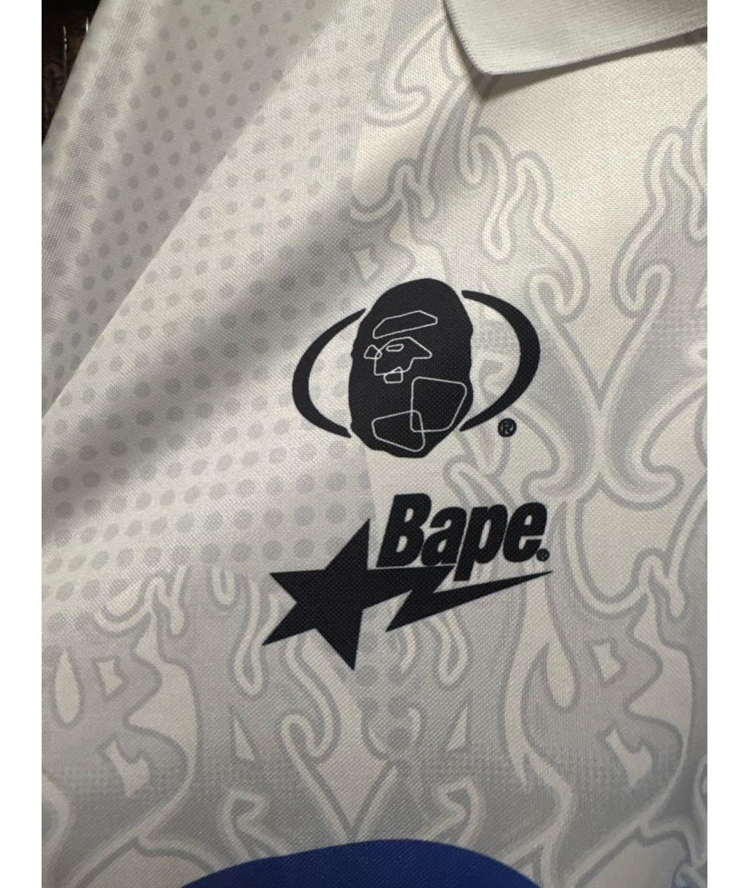 BAPE Белая синтетическая футболка, фото 4