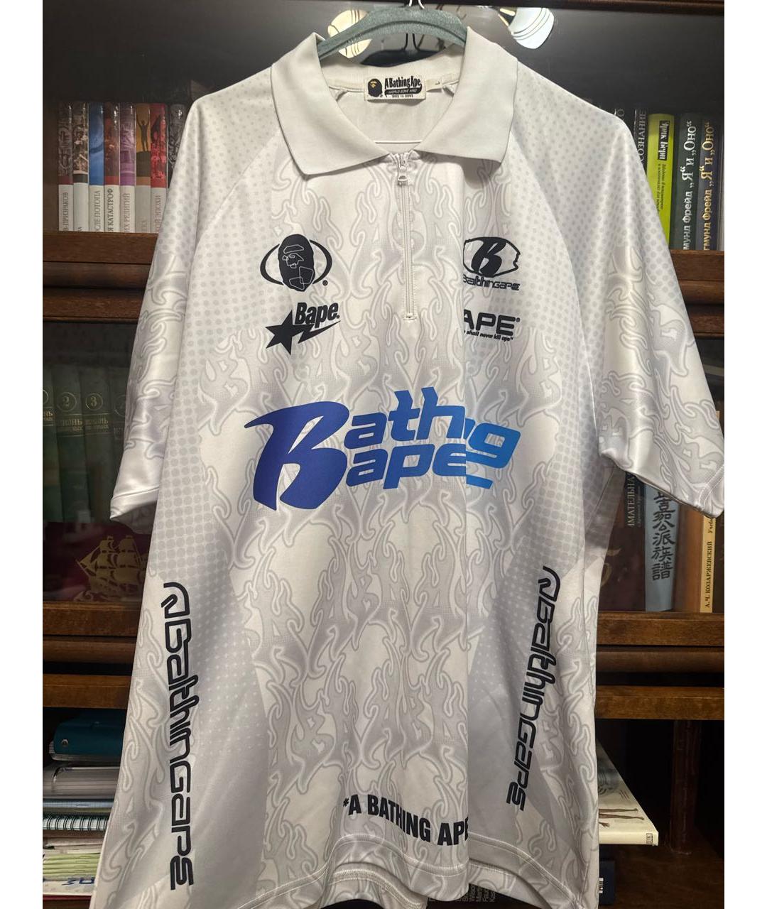 BAPE Белая синтетическая футболка, фото 5