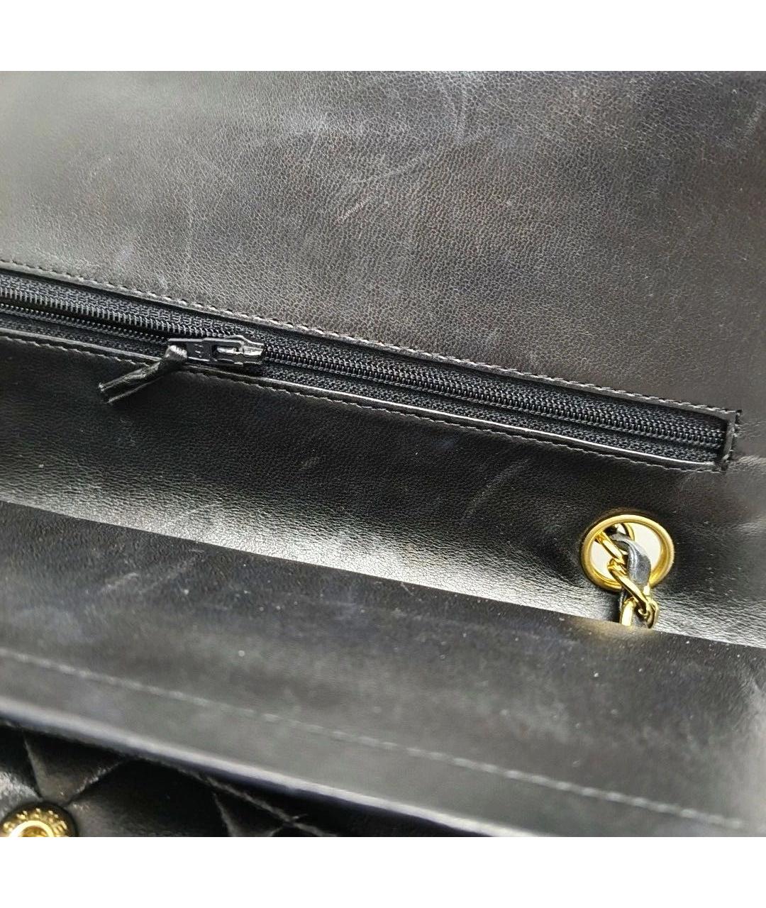 CHANEL Черная кожаная сумка через плечо, фото 7