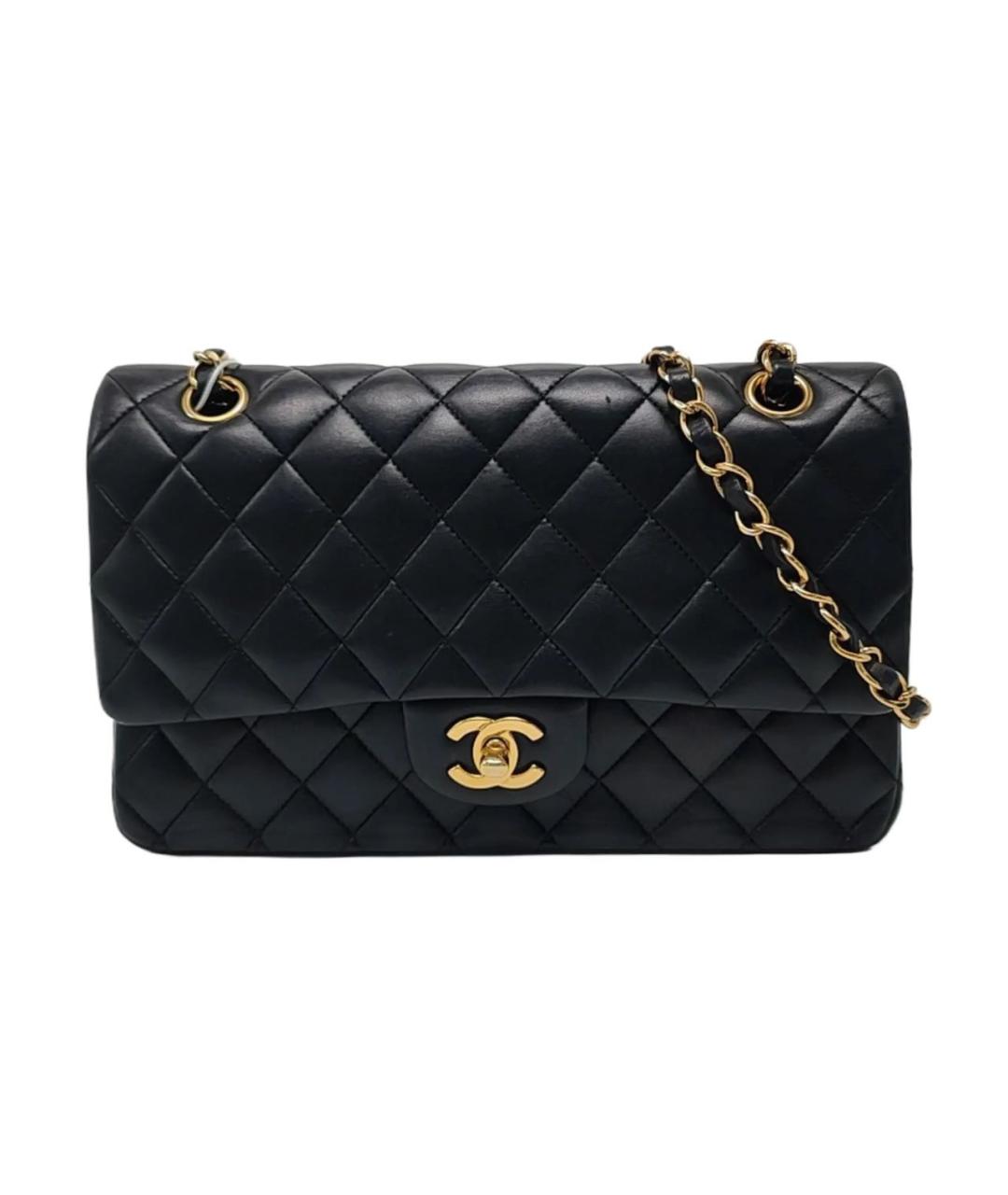 CHANEL Черная кожаная сумка через плечо, фото 9