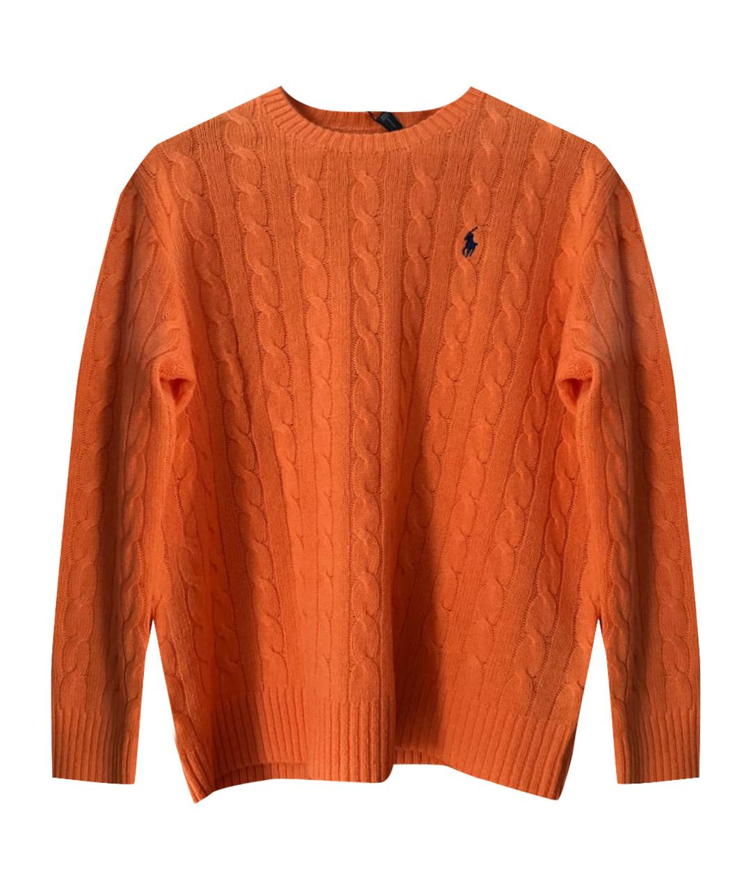 POLO RALPH LAUREN Оранжевый шерстяной джемпер / свитер, фото 1