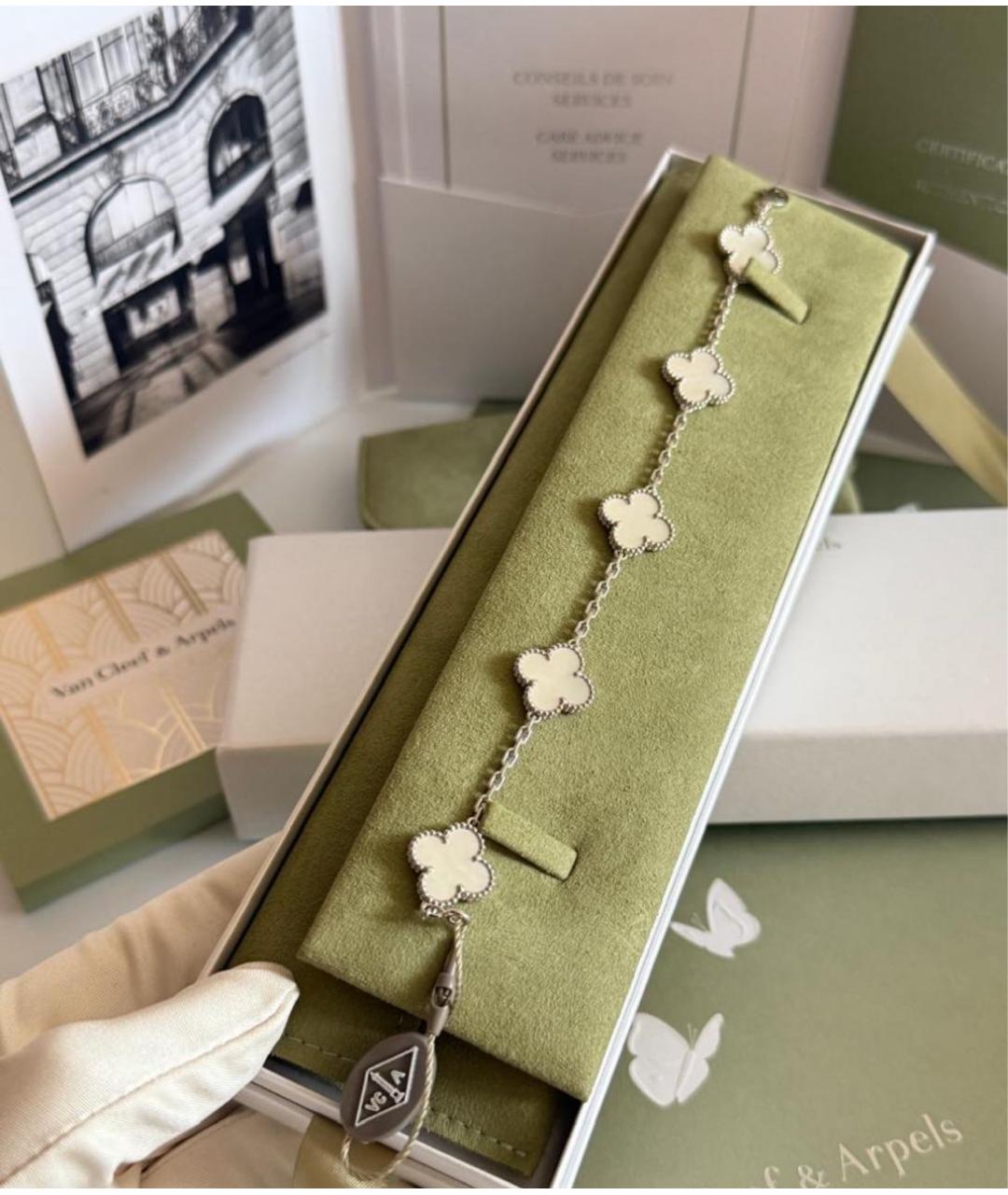 VAN CLEEF & ARPELS Белый браслет из белого золота, фото 5