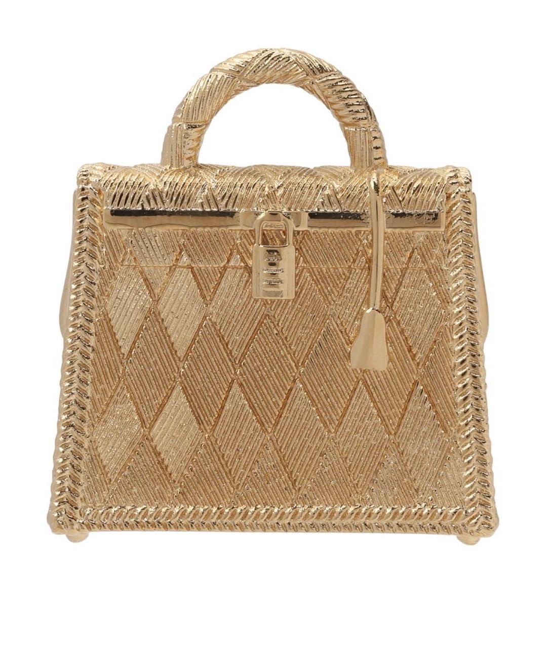 HERMES Золотая металлическая подвеска, фото 7