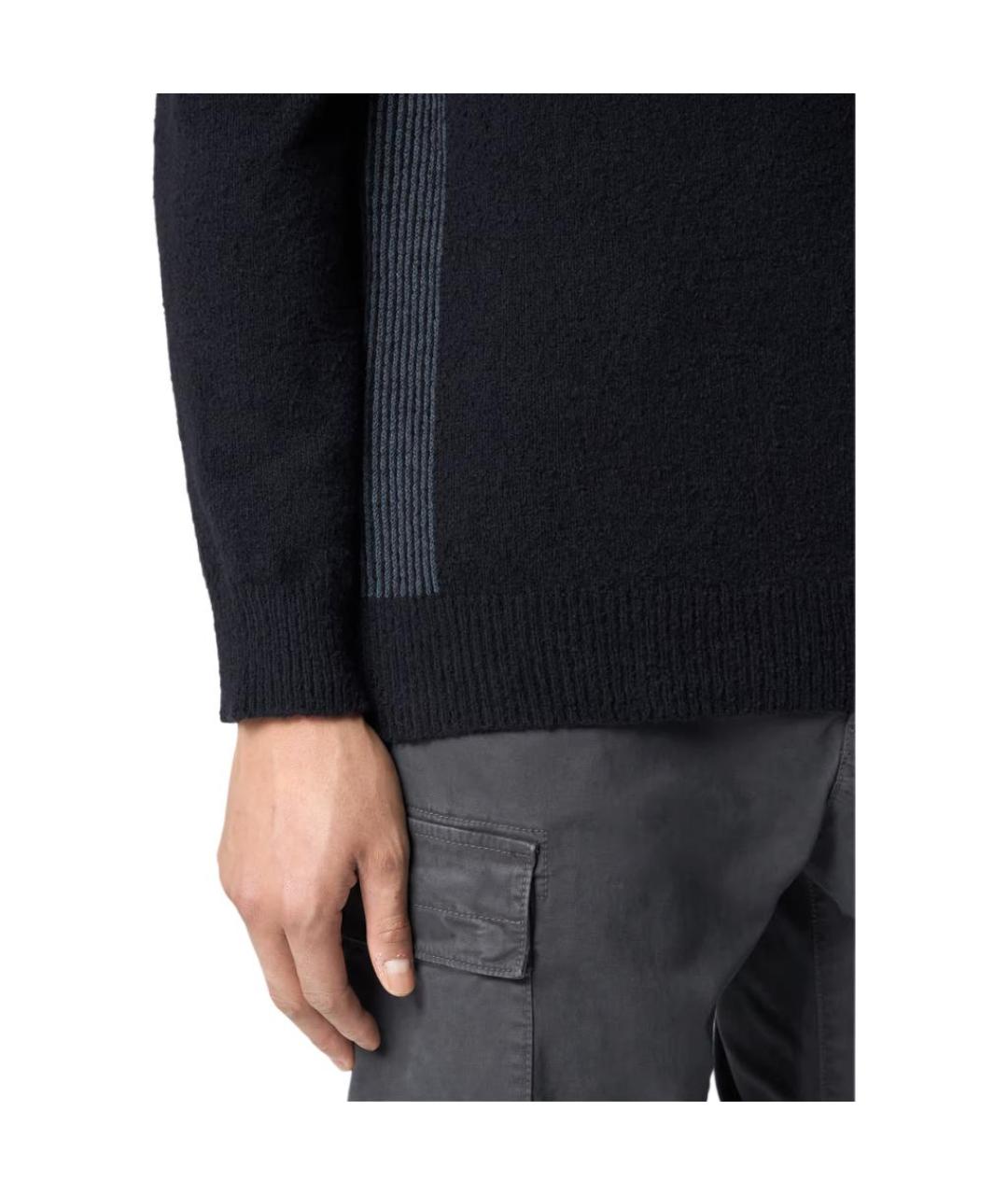 STONE ISLAND Черный шерстяной джемпер / свитер, фото 6