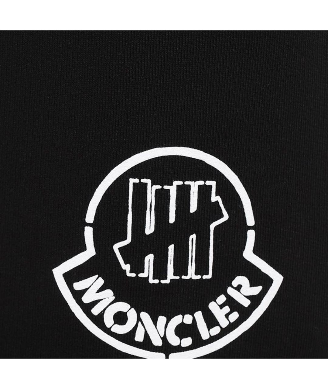 MONCLER Черные хлопковые повседневные брюки, фото 3