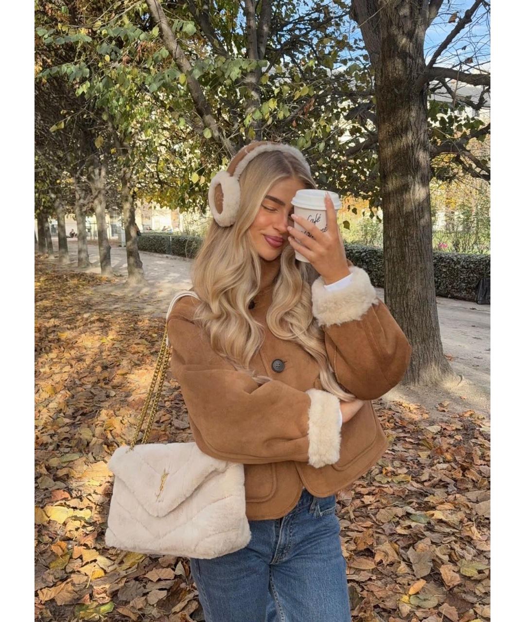 UGG AUSTRALIA Коричневые шерстяные наушники, фото 6