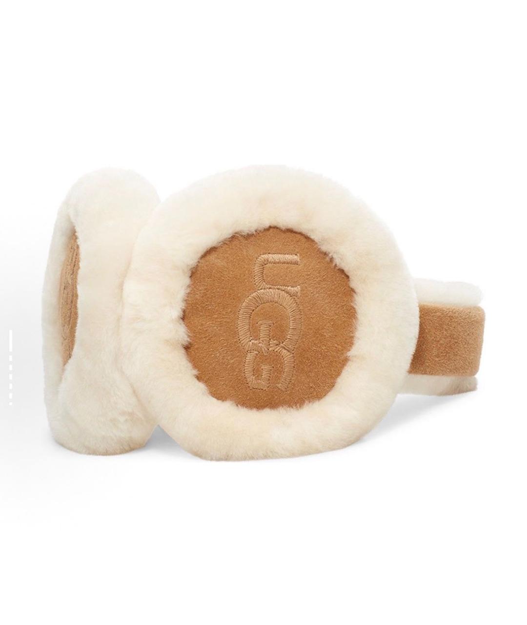 UGG AUSTRALIA Коричневые шерстяные наушники, фото 9