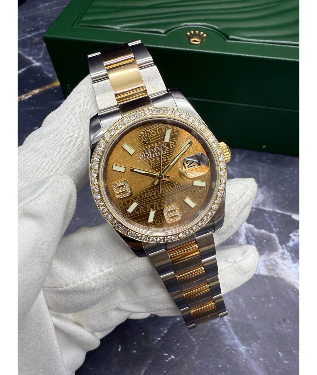 ROLEX Золотые часы, фото 7