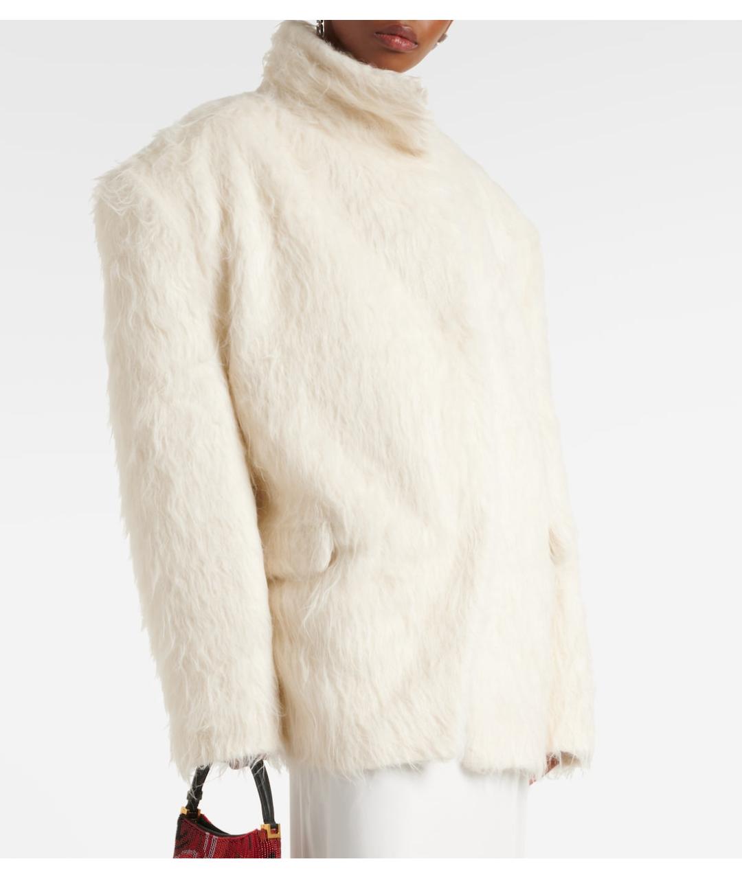 MAGDA BUTRYM Бежевый шерстяной жакет/пиджак, фото 8