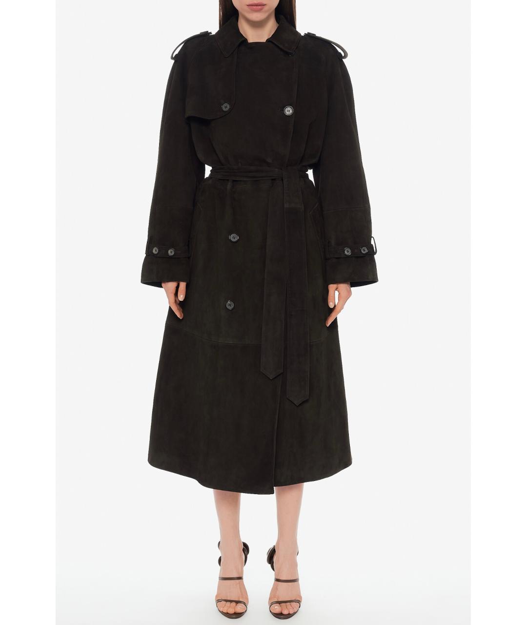 MAGDA BUTRYM Коричневое замшевое пальто, фото 7