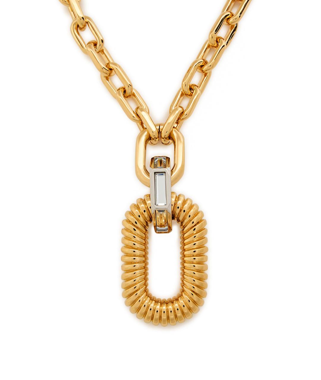 PACO RABANNE Золотое металлическое колье, фото 3