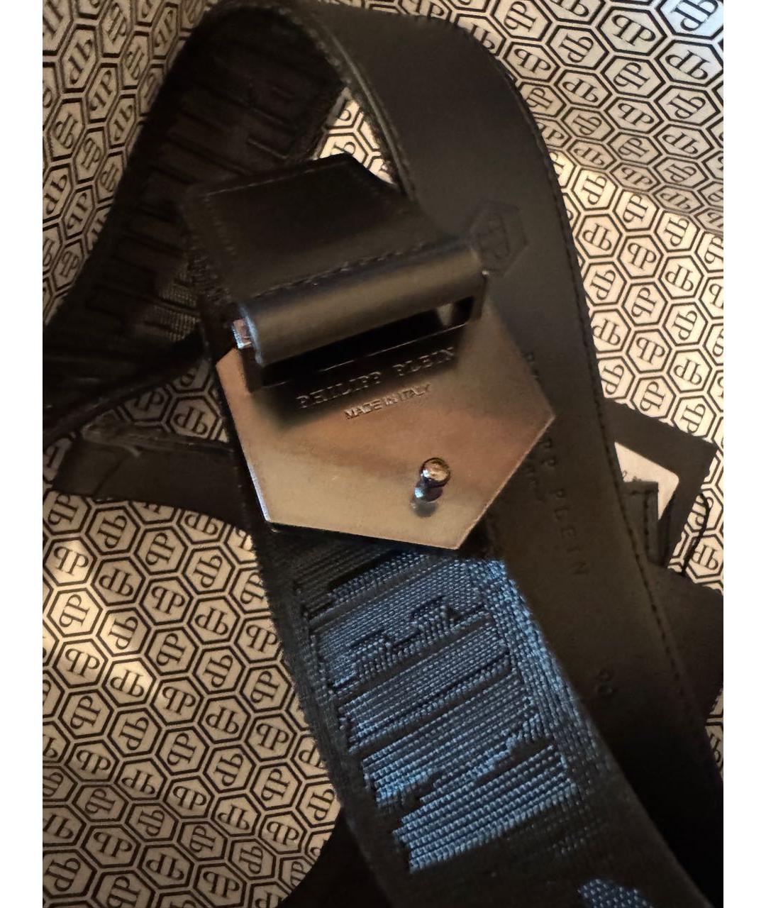 PHILIPP PLEIN Черный ремень, фото 5