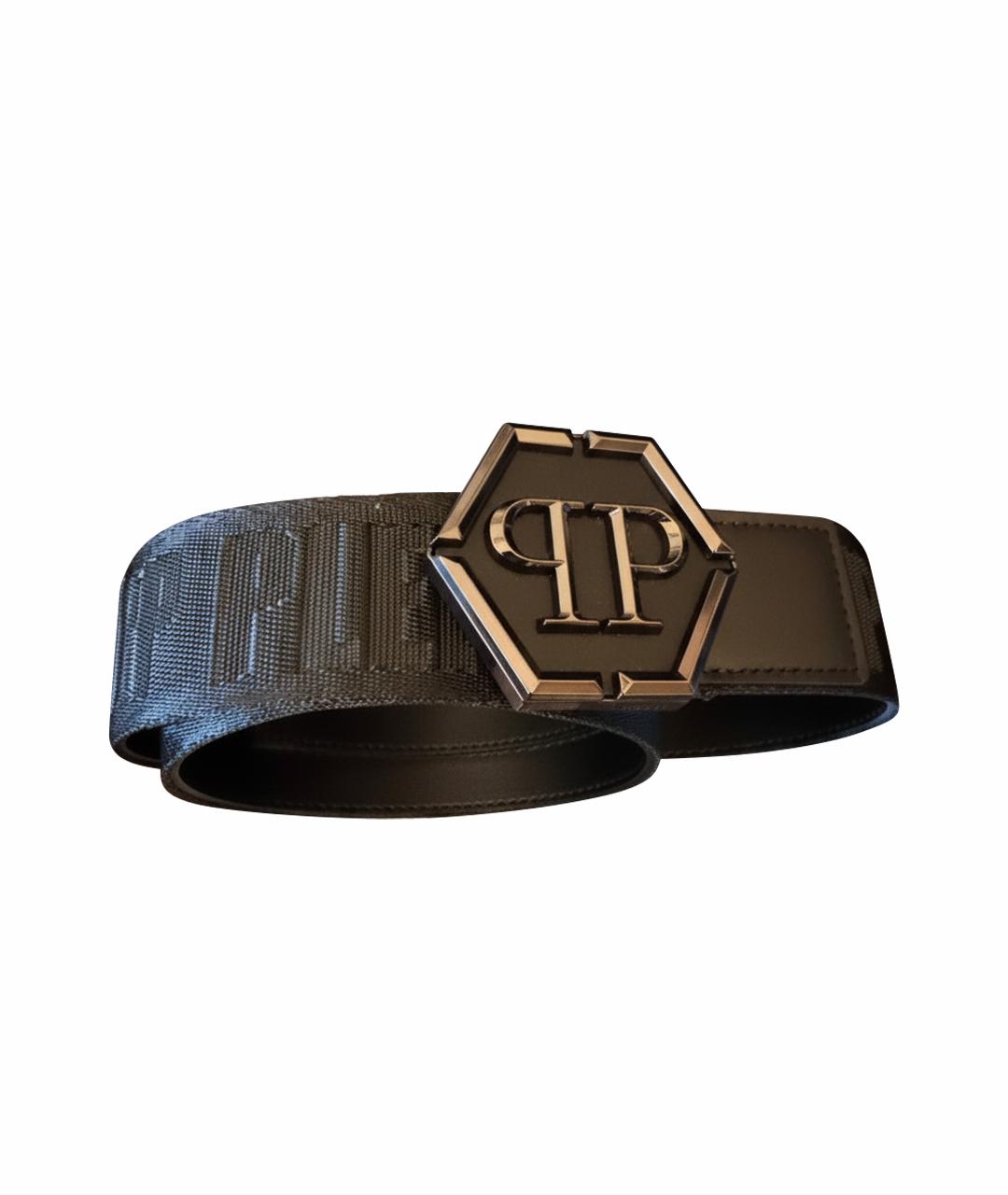 PHILIPP PLEIN Черный ремень, фото 1