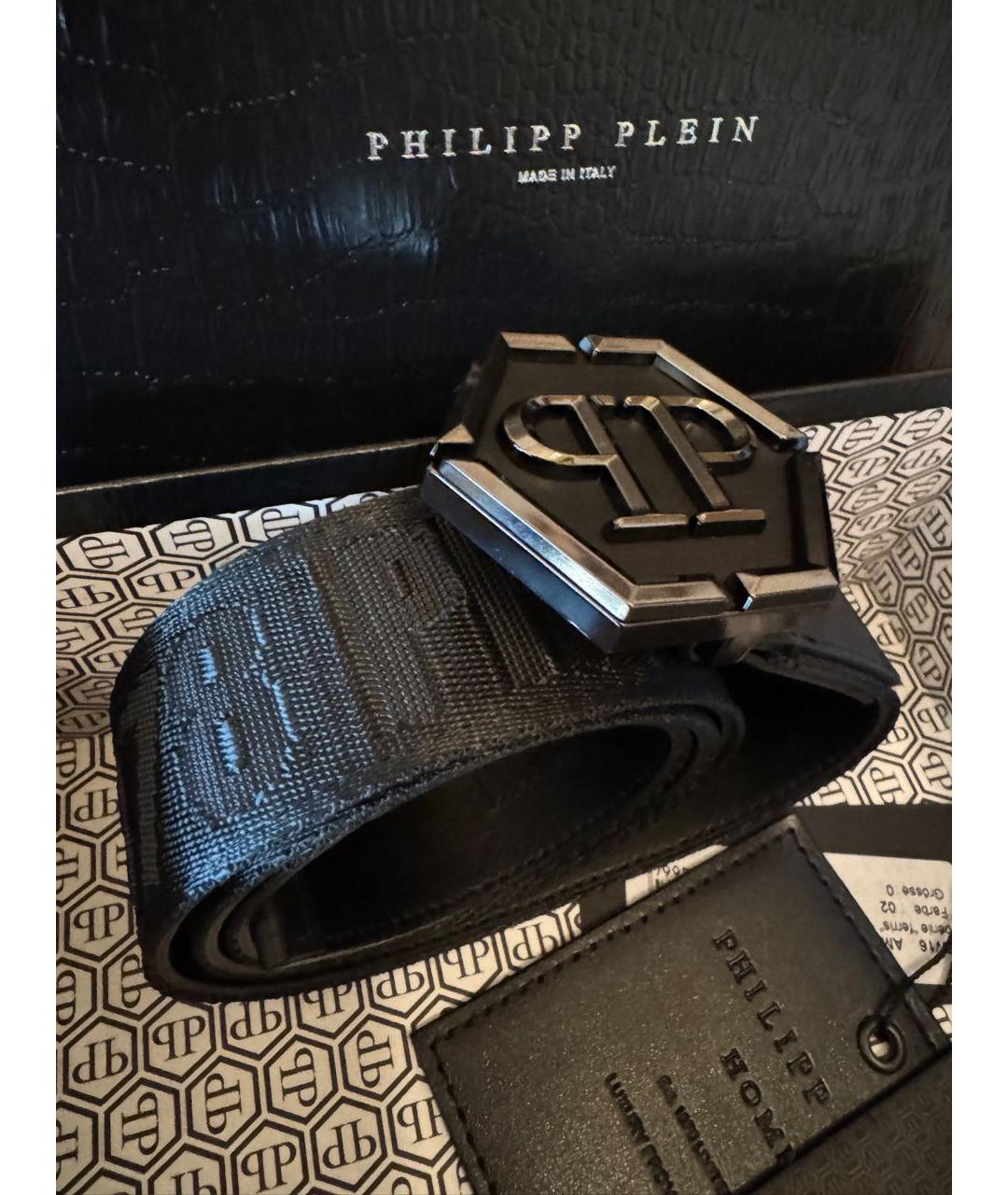 PHILIPP PLEIN Черный ремень, фото 6