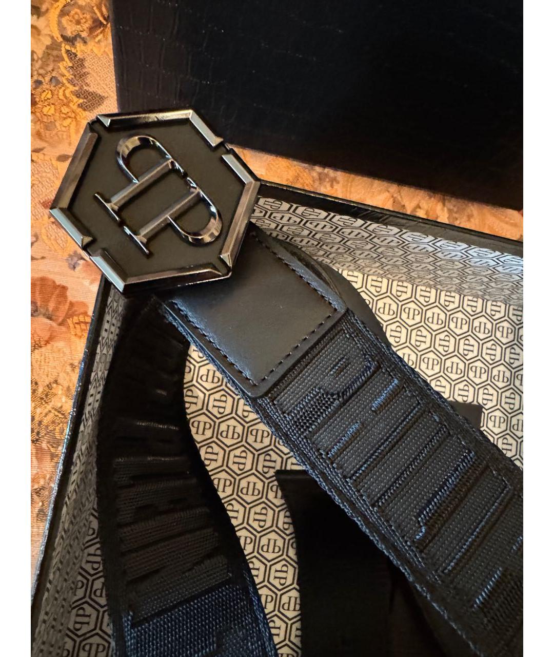 PHILIPP PLEIN Черный ремень, фото 3