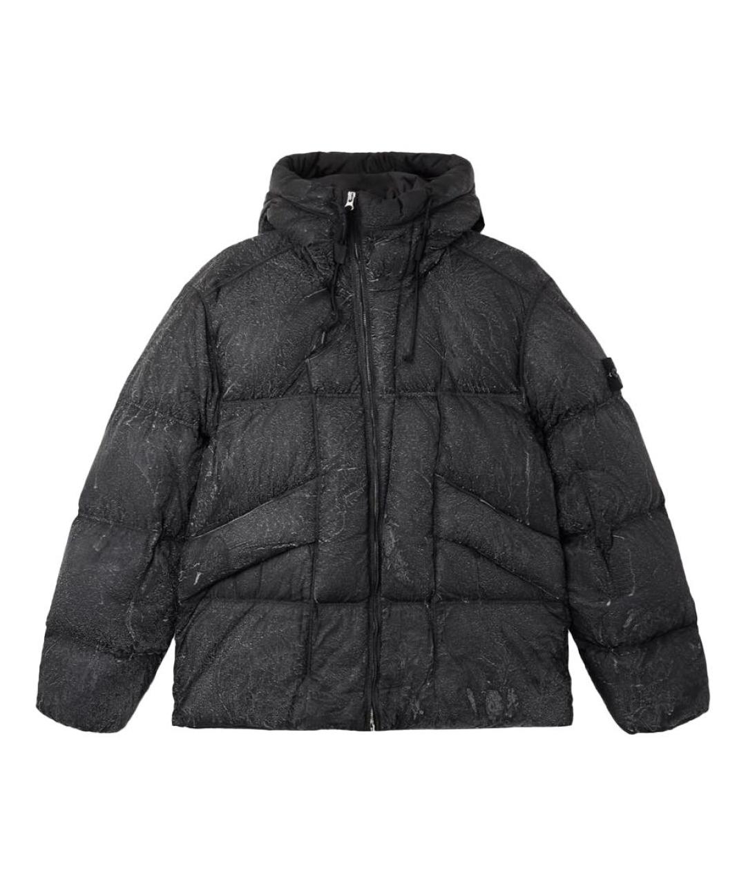 STONE ISLAND Черный пуховик, фото 1