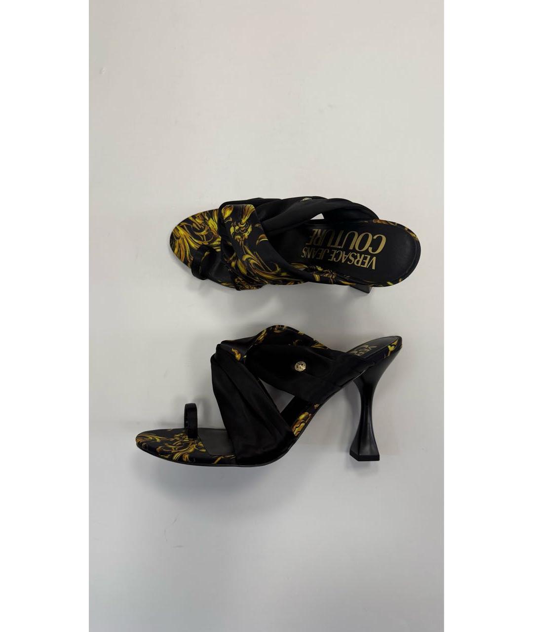 VERSACE JEANS COUTURE Мульти текстильные мюли, фото 5