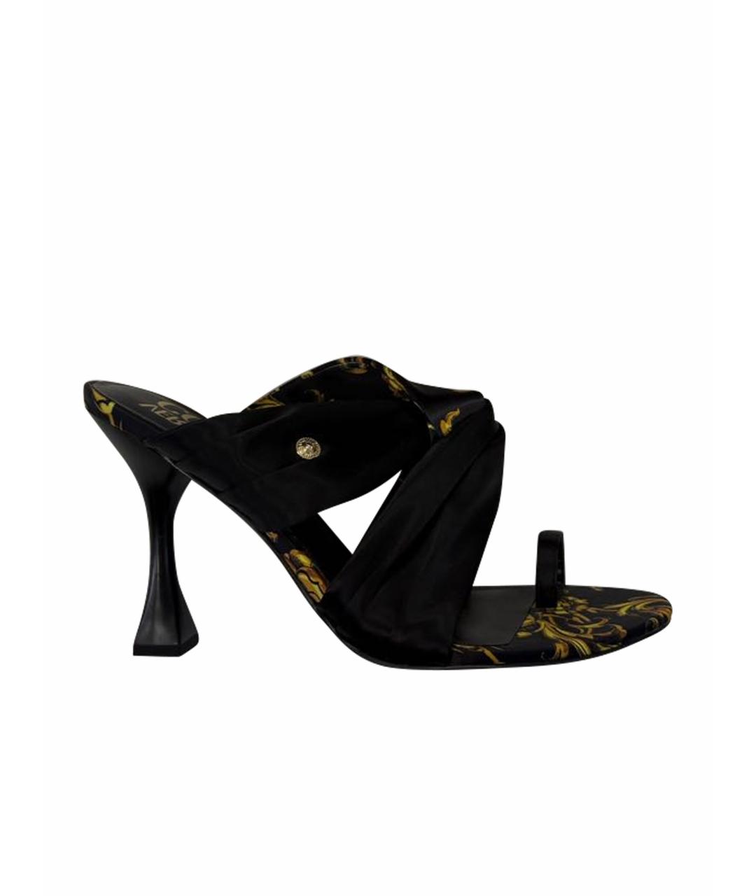 VERSACE JEANS COUTURE Мульти текстильные мюли, фото 1