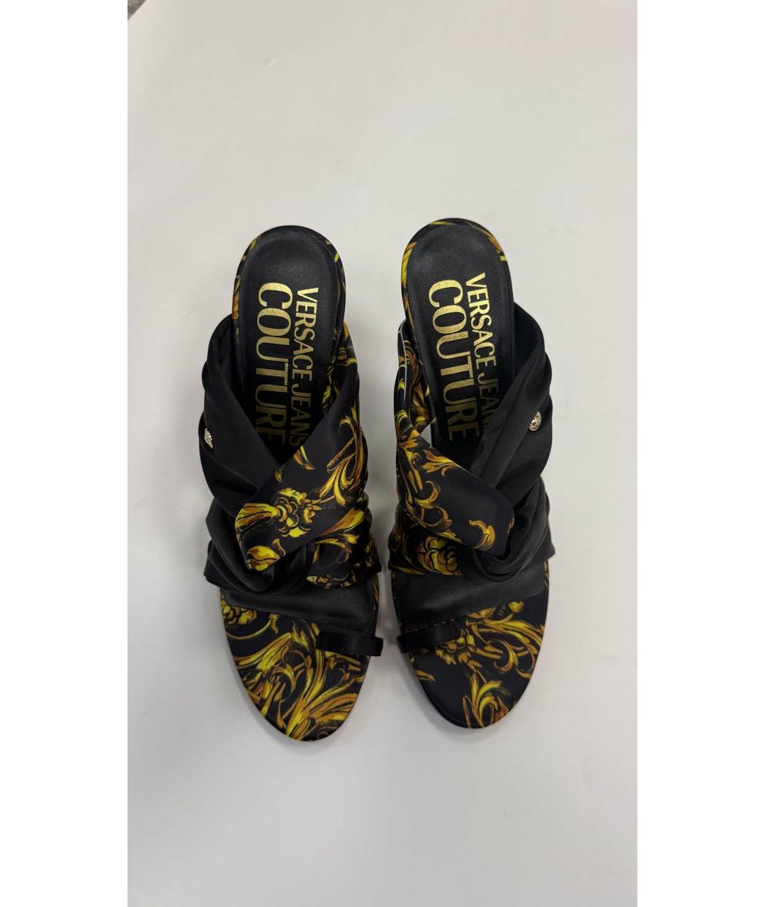 VERSACE JEANS COUTURE Мульти текстильные мюли, фото 2