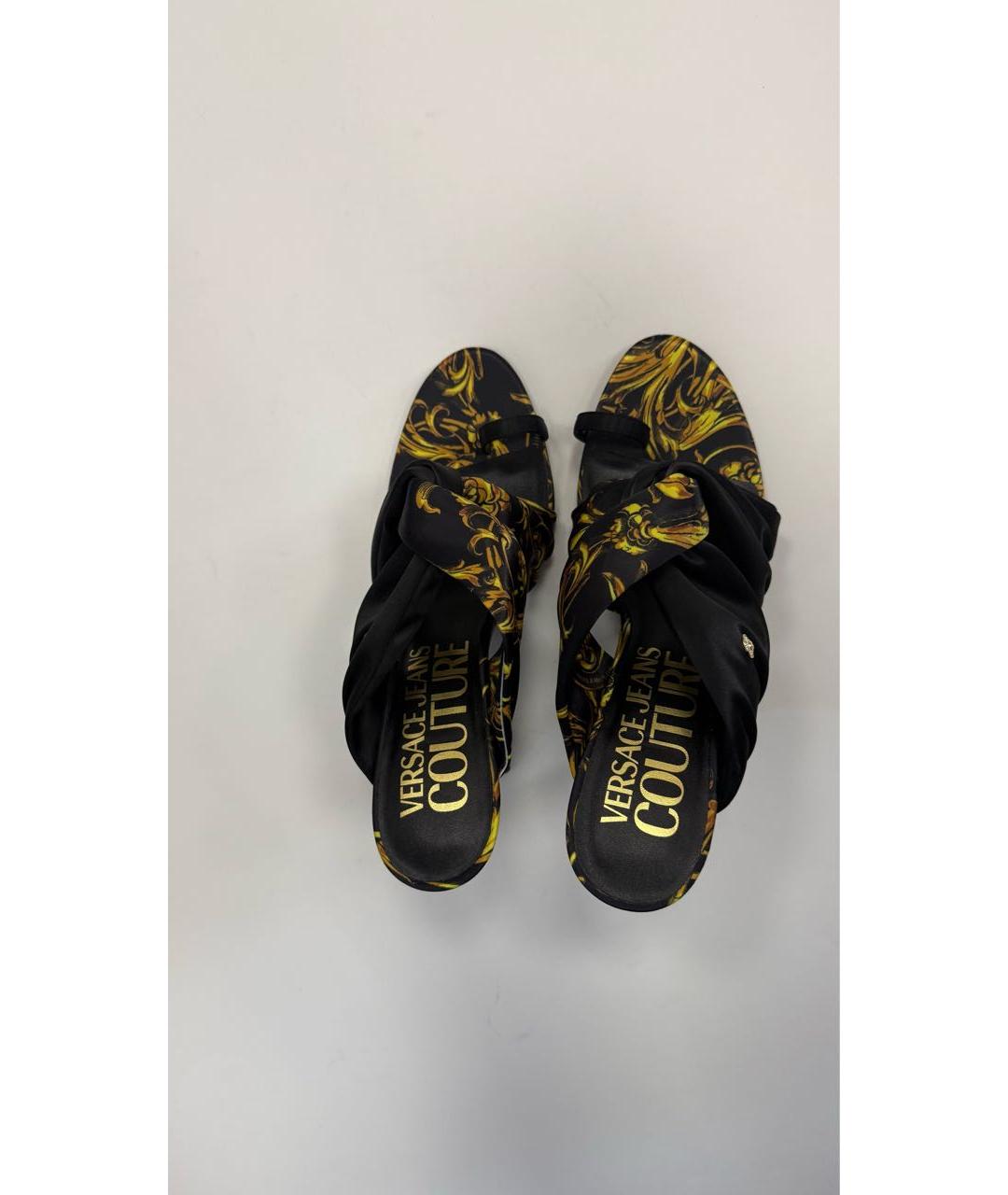 VERSACE JEANS COUTURE Мульти текстильные мюли, фото 3