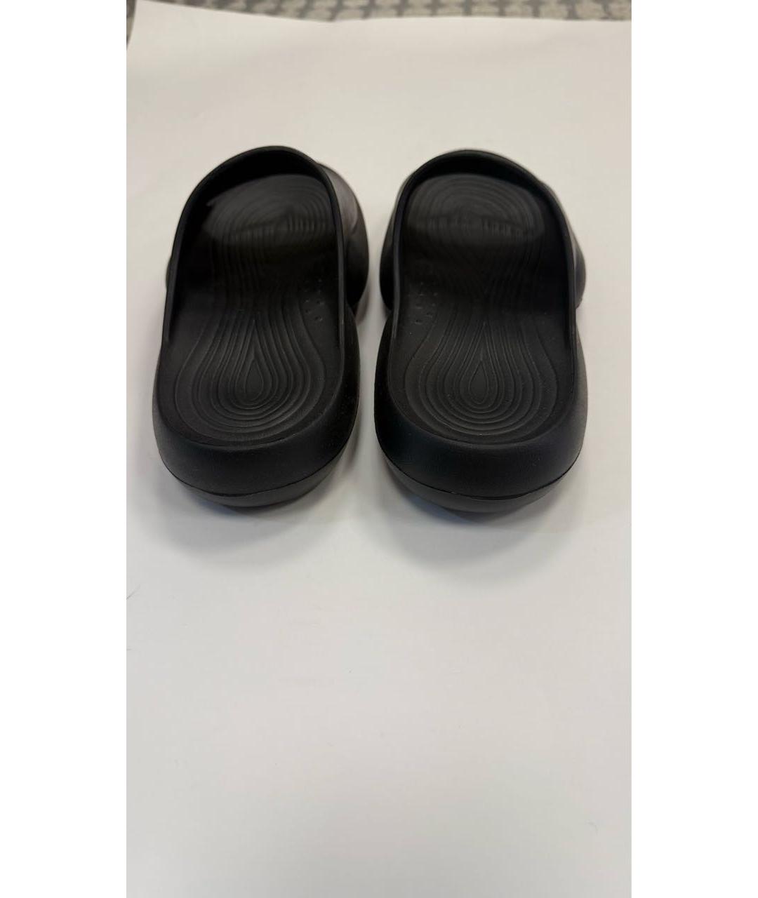 VERSACE JEANS COUTURE Черные резиновые шлепанцы, фото 3