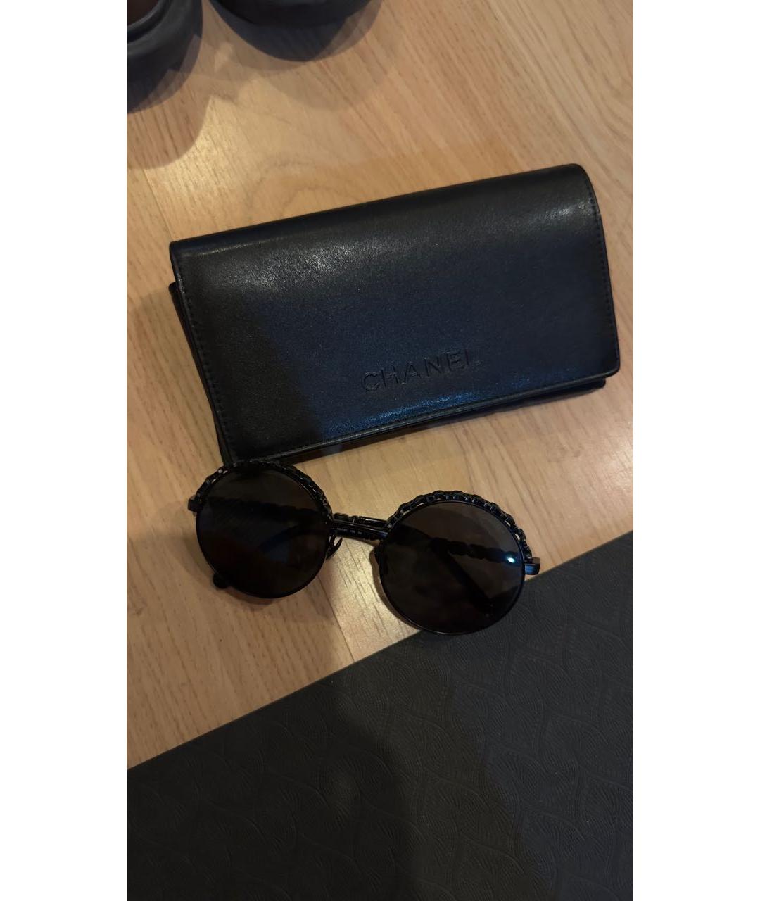 CHANEL Черные солнцезащитные очки, фото 4