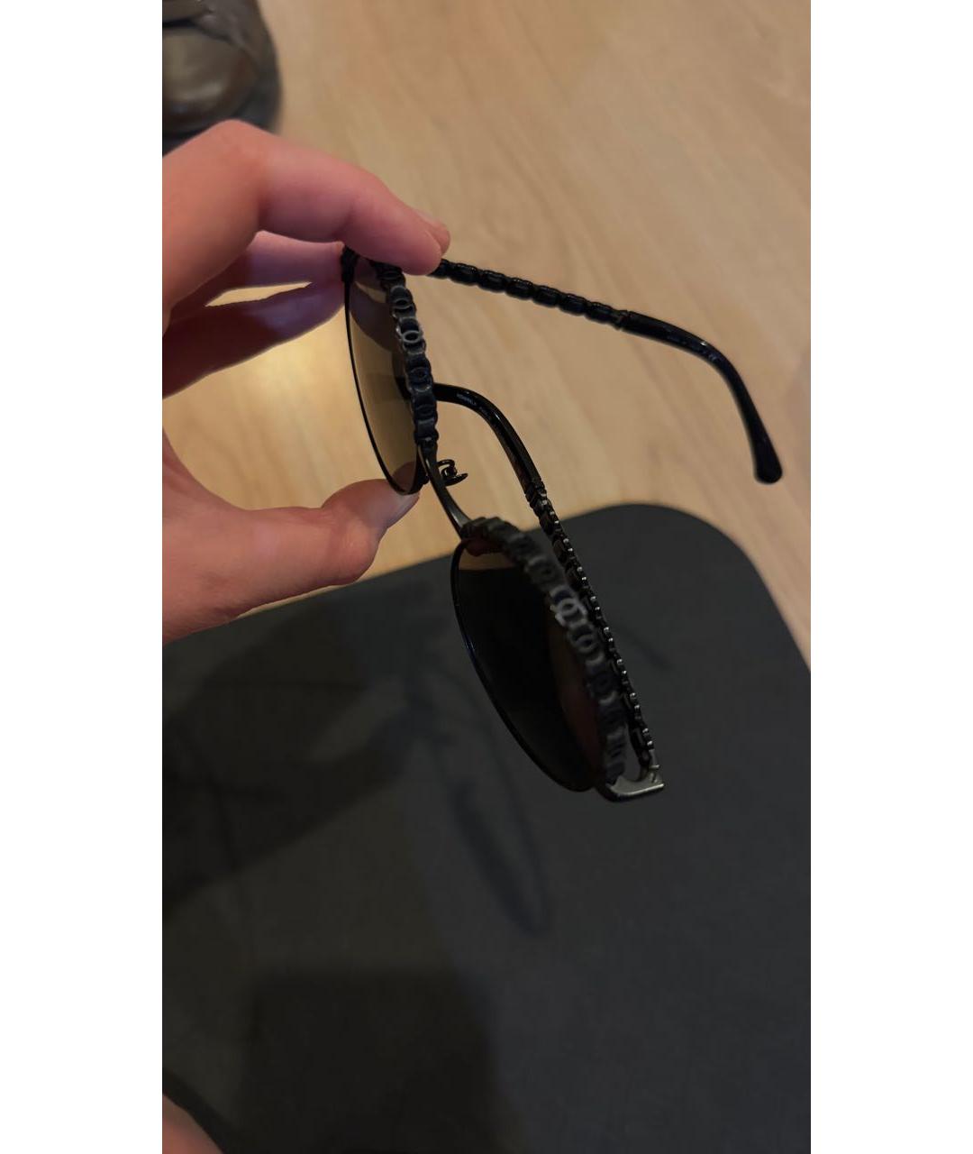 CHANEL Черные солнцезащитные очки, фото 2