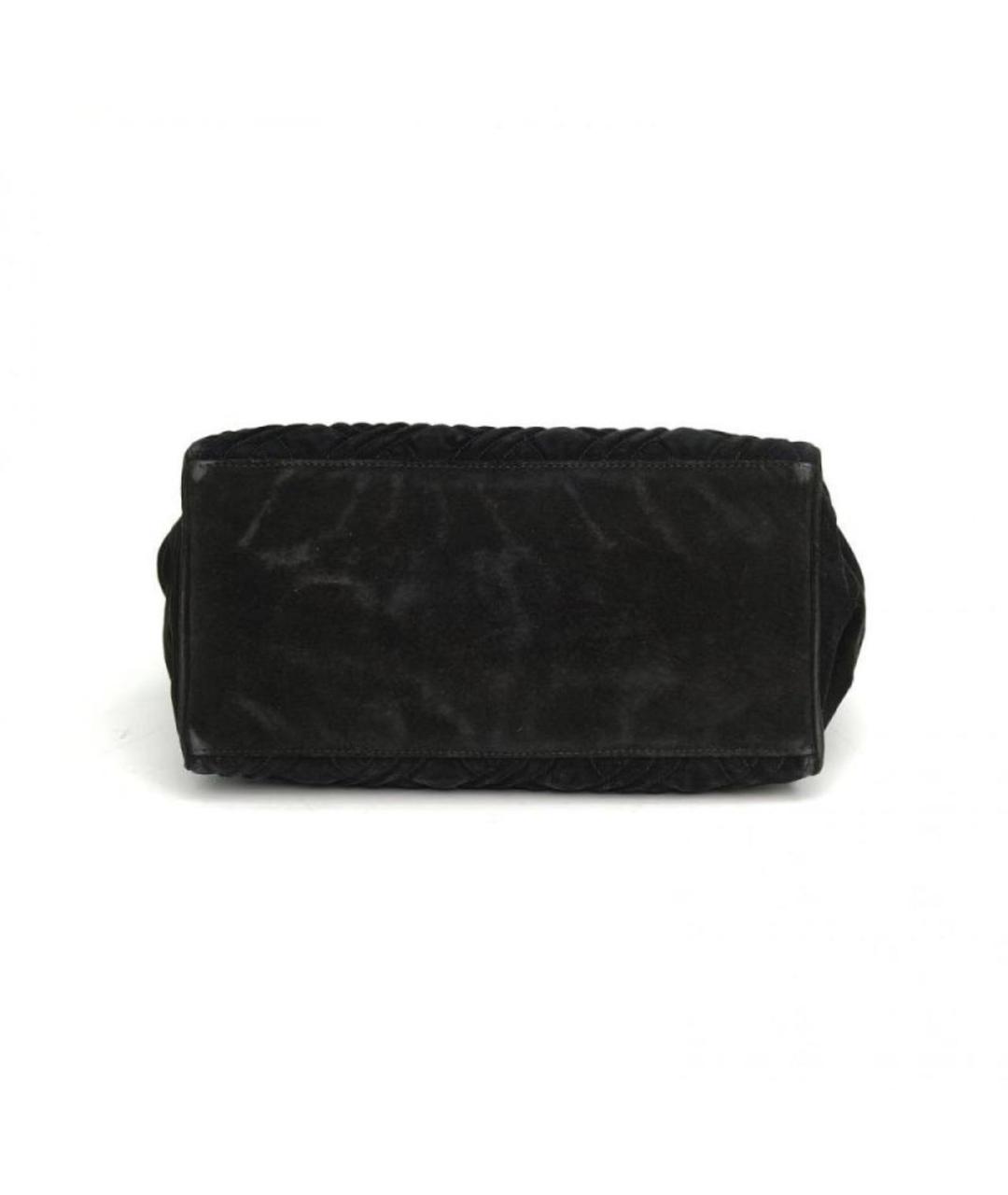 FENDI Черная тканевая сумка с короткими ручками, фото 6