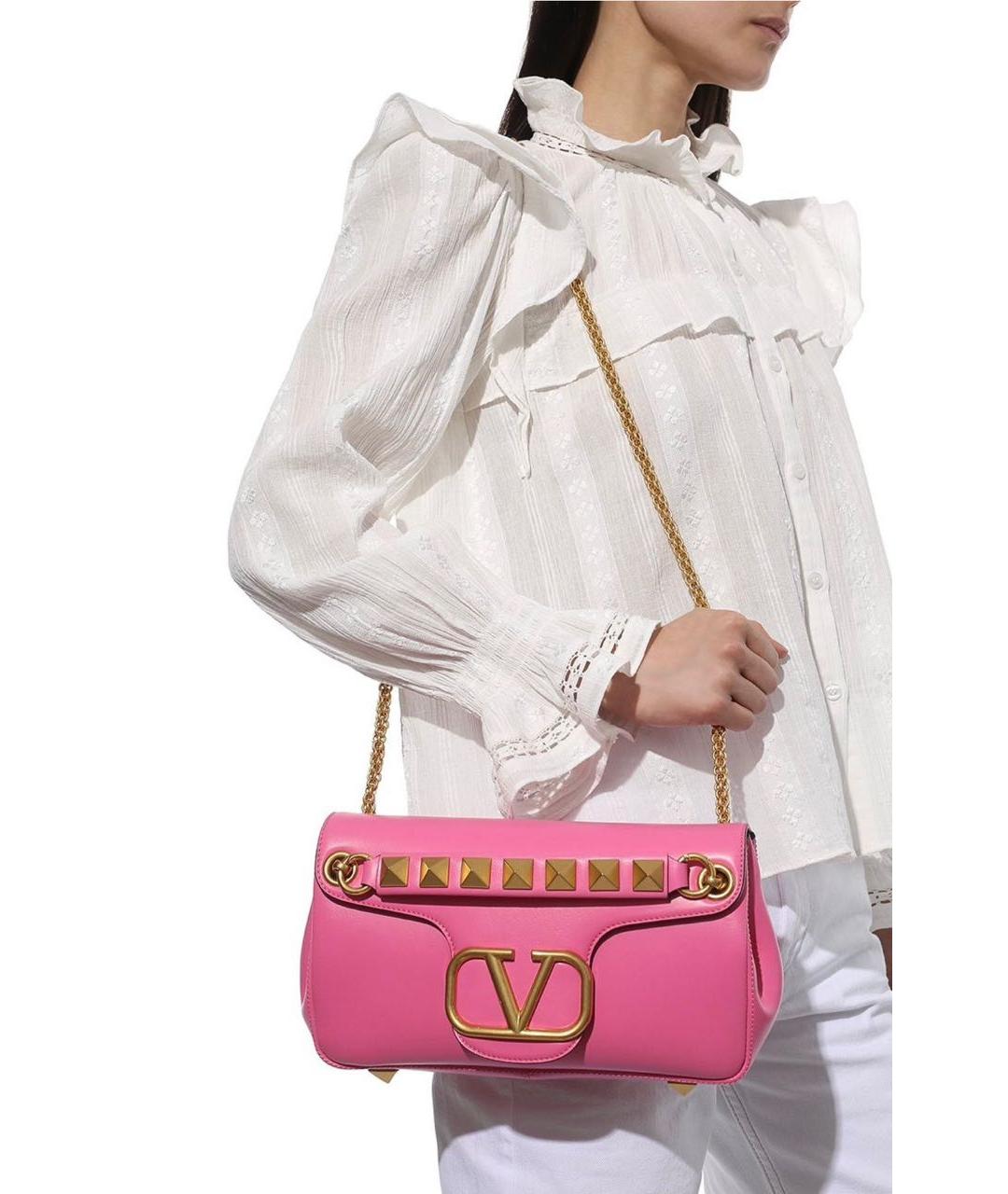 VALENTINO Кожаная сумка через плечо, фото 6