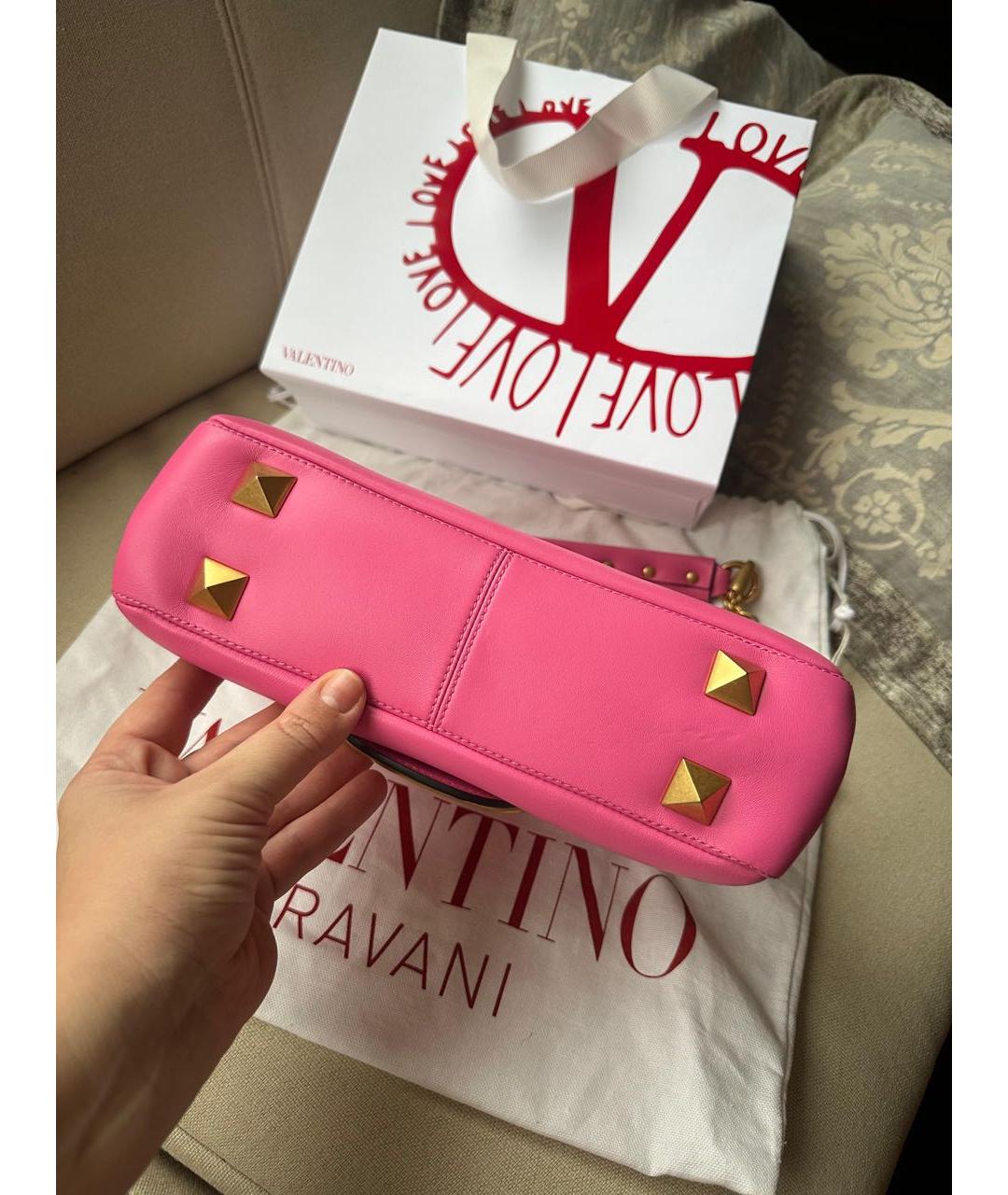 VALENTINO Кожаная сумка через плечо, фото 5