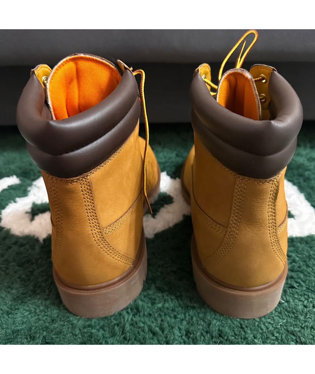 TIMBERLAND Горчичные нубуковые высокие ботинки, фото 4