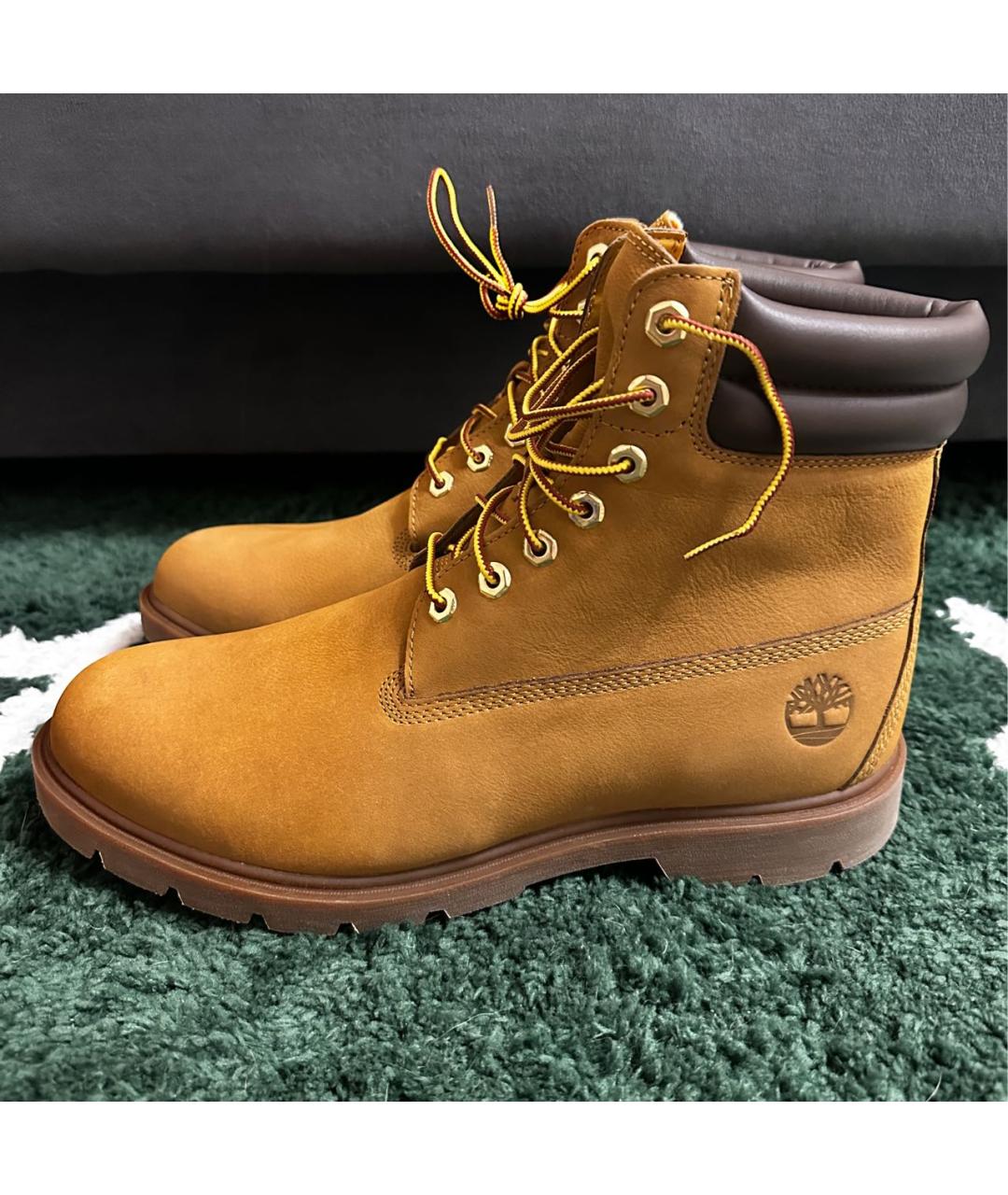 TIMBERLAND Горчичные нубуковые высокие ботинки, фото 8