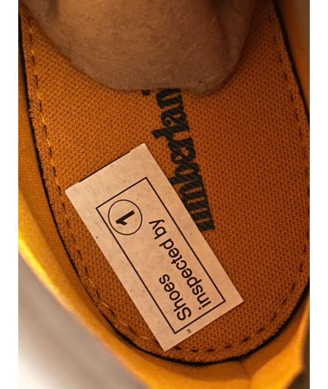 TIMBERLAND Горчичные нубуковые высокие ботинки, фото 7