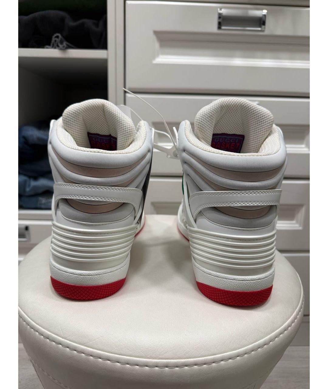 GUCCI Белые высокие кроссовки / кеды, фото 4