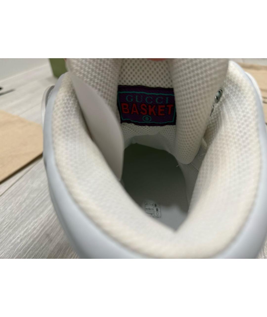 GUCCI Белые высокие кроссовки / кеды, фото 6